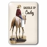 3dRose lsp_52253_1 Sella Up Cowboy Western Tema Pittura Interruttore a levetta