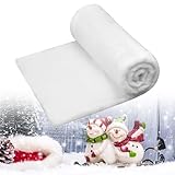 Nombreuses utilisations: Ce couverture de neige artificielle est une décoration de noël idéale, parfaite comme jupe de sapin ou pour les décorations de fête, à placer sur les chalets, les tables, les rideaux et sous la cheminée. Il se coordonne parfaitement avec vos autres décorations.