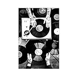 Retro-Vinyl-Spieler, DJ-Poster, Leinwand, Poster, 