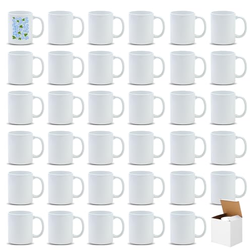 Sublimation Mugs 11 oz, Sublimation Blanks, Bulk Ceramic Coffee Mugs,