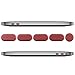 Produktbild kwmobile 5x Staubschutz kompatibel mit Apple MacBook Pro 13"/15" (ab 2016) A1708, A1706, A1989, A1989, A2159, A2251, A2289, A2338, A1707, A1990 - Stöpsel Stecker Dust Plug Staubstecker Rosegold