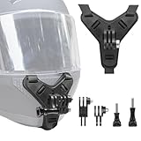 Haoyou Helmet Chin Mount Strap Compatible with Gopro Hero 13 12 11 10 9 8 7,Motorcycle Helmet Extension Attachment Mounting Accessories (Black)