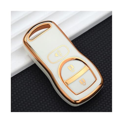 Accessoires coque de protection TPU pour clé voiture Infiniti QX56 JA60 étui clé blanc