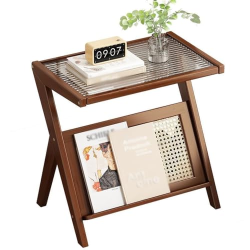 ABHNUGFS Round Side Tables Bedroom Light Luxury Style Bedside Table, Small Table, Small Apartment Japanese Coffee Table Coffee Table for Bedroom