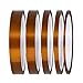 Nastro Kapton Resistente al Calore ad Alta Temperatura Polyimide con Adesivo per la Mascheratura, la Saldatura, stampante 3D,Schede di sublimazione e Isolamento-3 mm, 6 mm, 8 mm, 12 mm, 15 mm