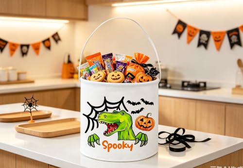 Image of Dinosaur Basket Halloween Storage Bins (Halloween Dinosaurs)