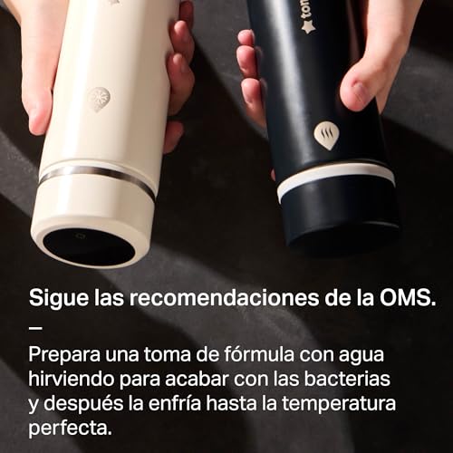 Miniatura 5 de Tommee Tippee Kit Preparador De Biberones Prepgo, Enfría La Toma A La Temperatura Idónea En Dos Minutos, Portátil, Termo Caliente Y Frío Con Visor De Temperatura
