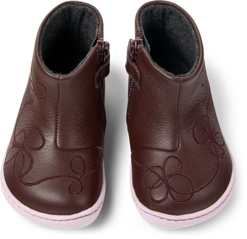 Camper Twins - Ankle Boots For First Walkers - Burgundy, Size 21, Smooth Leather - 4