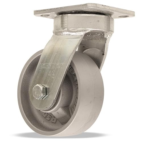 Hamilton S-52HK-5HMB High Heat Kingpinless Swivel Caster - 5" x 2" Metal Wheel, Rated up to 750° F with Shielded Stainless Steel Ball Bearings
