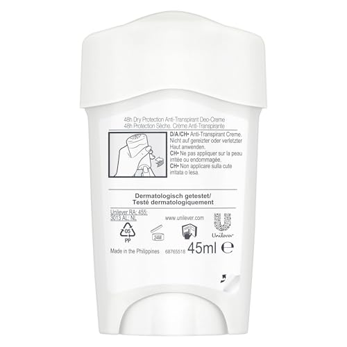 Rexona Maximum Protection Women’s Travel Deodorant Cream, Clean Scent, 45 ml