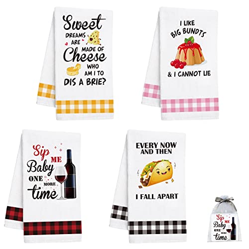 Nialnant Kitchen Dish Towels, 16 X 23.6 Inch Cute Kitchen Towels, Decorative Hand Towels, Tea Towel, Gift For Housewarming, Wedding, New Home #TOP12