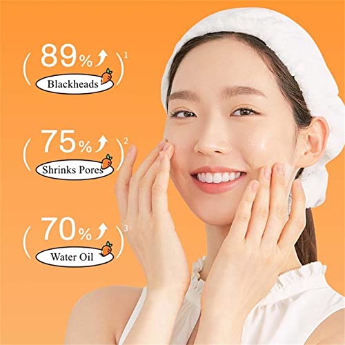 Sydry Carrot Extract Bubble Facial Mask, Carrot Bubble Mask, Carrot Pore Purifying Bubble Mask, Blackhead Remover With Carrot Extract Clean Facial Mask (1 Pcs) #TOP3