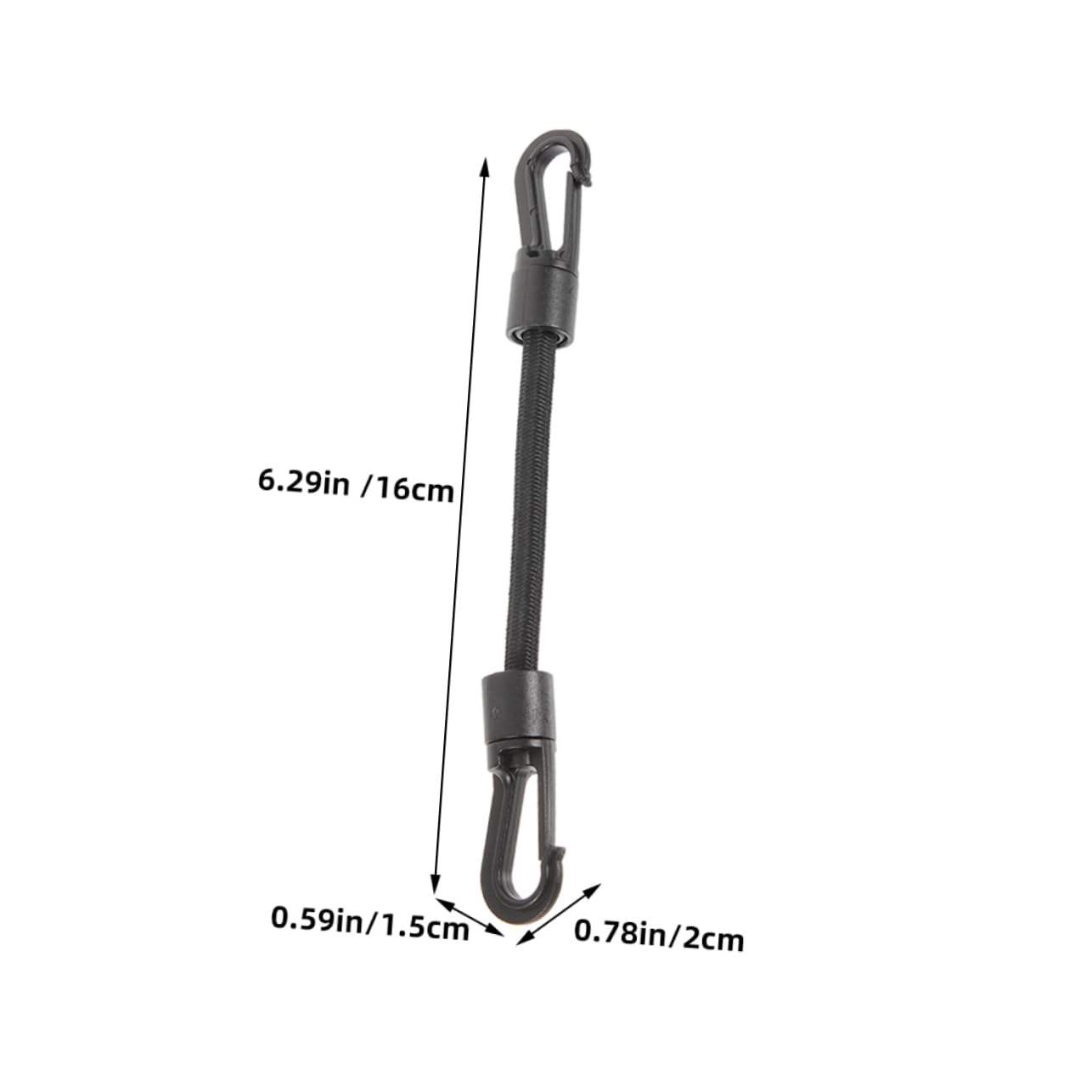 Artibetter Elastic Buckle Straps for Kayak Tie Down 4pcs Outdoor Camping Supply Hooks