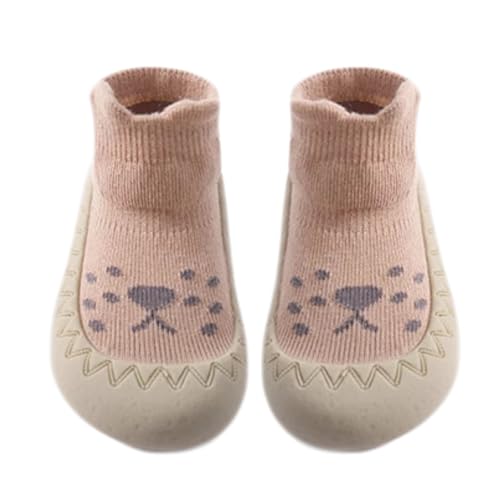 Soft Baby Boy & Girl Pre-Walker Shoes, Non-Slip Floor Shoe Socks for Infant Toddlers for Spring Autumn Winter (brown,0-6 months,Infant,US_Footwear_Size_System,Age Range,Medium,0 Months,Women,6 Months)