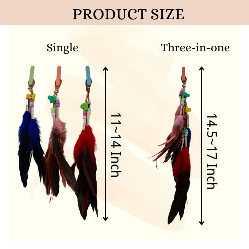 Feather Hair Clips Handmade Bohemian Hippie Hair Extension Indin Tribal Feather Clip For Women Diy Accessories Halloween Cosplay #TOP3