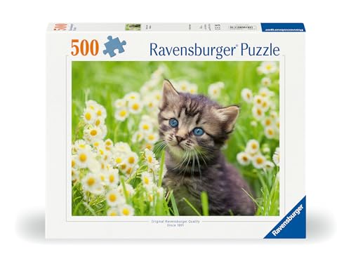 Puzzle 500 pièces : Chaton dans la prairie Ravensburger France - vue 4