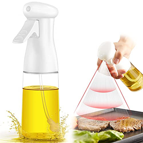Oil Sprayer for Cooking,olive oil spray bottle,200ml Glass Oil Dispenser Bottle Spray,Oil Vinegar Spritzer Sprayer Bottles for Kitchen for Cooking, Baking, Roasting, Grilling