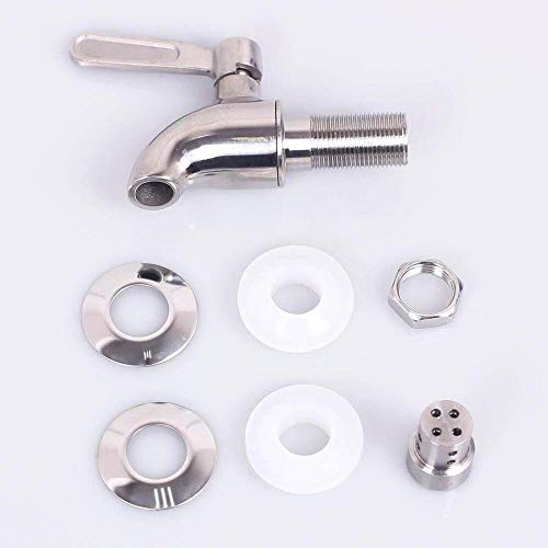 Mary´s Kitchen tools Edelstahlzapfhahn für Getränkespender | | Zapfhahn | Ersatzzapfhahn | 304 Edelstahl | Drehzapfhahn | Bierhahn | 16mm