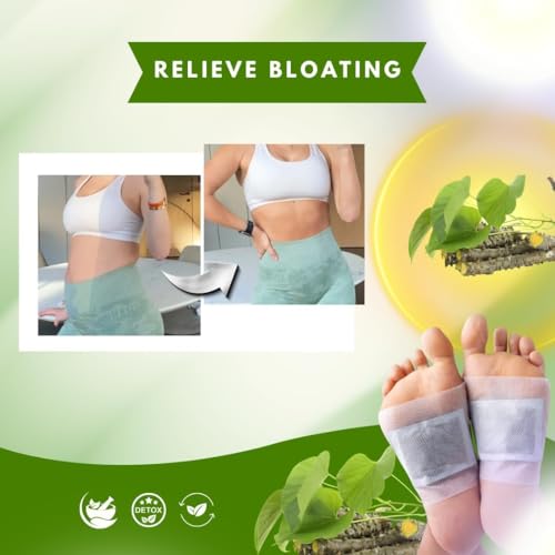 Image of Go Well Herbal Giloy Patches, Body Detox Foot Patches, Stress Relief and Bloating Support (pack of 30)