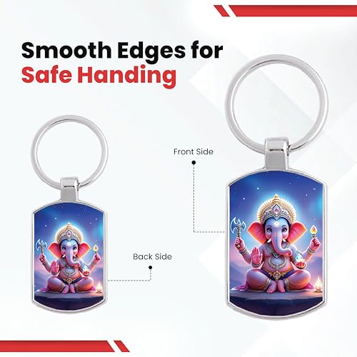 Image of Premium Printed Metal Keychain for Men & Women | High-Definition Artwork Print | Durable Key Ring for Car, Bike, Home & Office Keys | Stylish Decorative Key Holder Gift