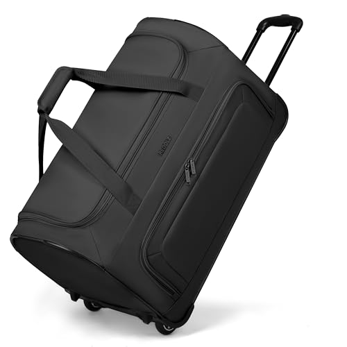 REDOLZ große M Trolley-Reisetasche mit Rollen 61 cm | 71 Liter | für Männer & Frauen (Duffle Essentials)