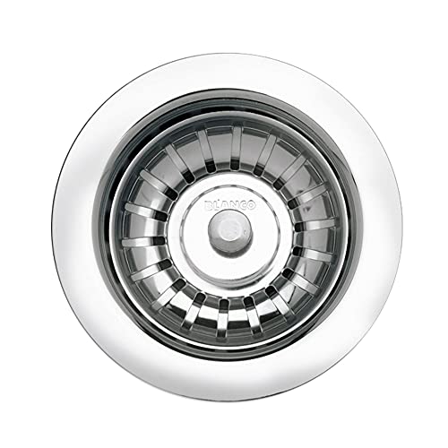 BLANCO, Polished Chrome 440007 Kitchen Drain Basket Strainer, 3.5