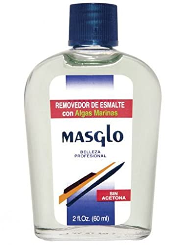 Masglo Removedor de esmalte de uñas tradicional con Algas Marinas 60 mL - Sin acetona