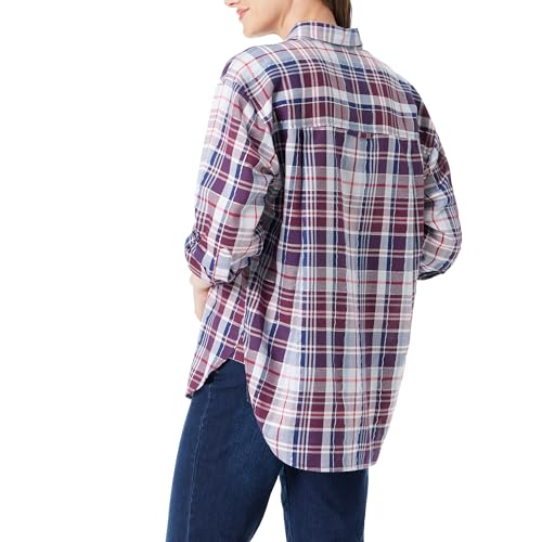 Image of Gloria Vanderbilt Women's Amanda Oversized Button Down Shirt with Roll-tab Sleeves