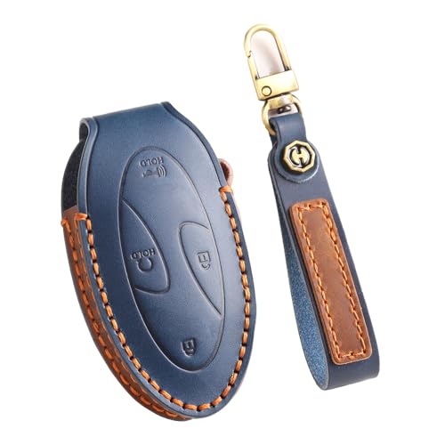 Coque de clé Hyundai Azera Ionic 6 étui protection porte-clés cuir 5 boutons