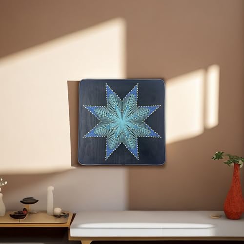 Image of CraftMelonMelon DIY Project 3D String Art Crafts Adult Set for Beginners and Teenagers, Unique Handmade Gift (Geometric Snowflakes 12 inches * 12 inches)