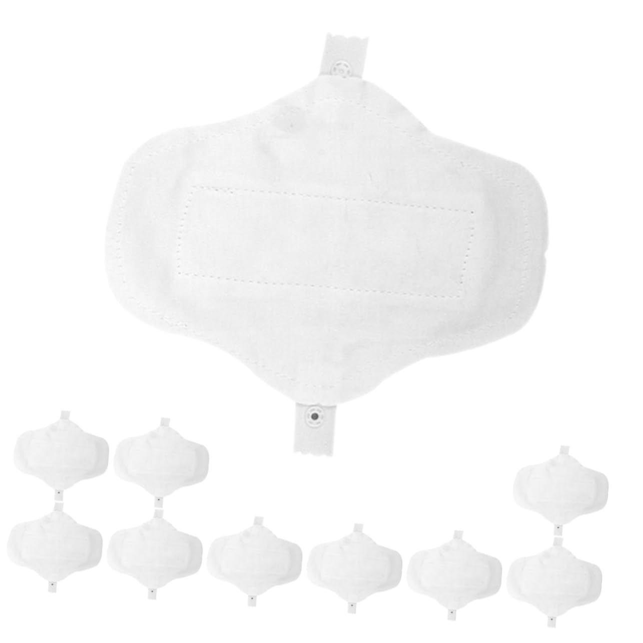 SEWOART 10pcs Cotton Menstrual Pad Organic Cloth Pads Cotton Sanitary Napkin Cloth Sanitary Pads