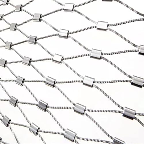 Barrière de volaille robuste en filet de corde en acier inoxydable et maille facile à couper