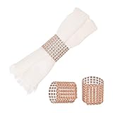 NC KUANWO 50 Pieces Napkin Rings Rhinestone Napkin Holder Napkin Holder Diamond Adornment for...