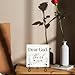 KGHYT Dear God Thank You Christian Decor Gifts for Christians Wooden Plaque Sign Box for Home Bedroom Office Table Shelf 5.1x5.1 Inches.(001)
