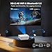 Sunys Projector with WiFi and Bluetooth, Native 1080P Full HD, Portable Movie Projector Compatible with Android/iOS/HDMI/USB (Textured Grey)