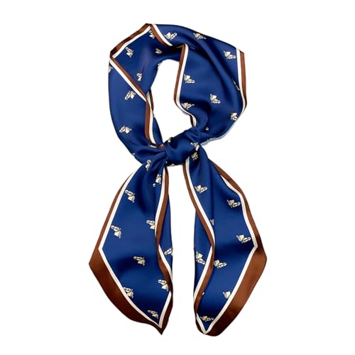 Image of Head Hair Scarf for Women,Silky Long Headscarf Purse Bag Scarfs for Handbag Fashion Satin Neck Scarves Accessories