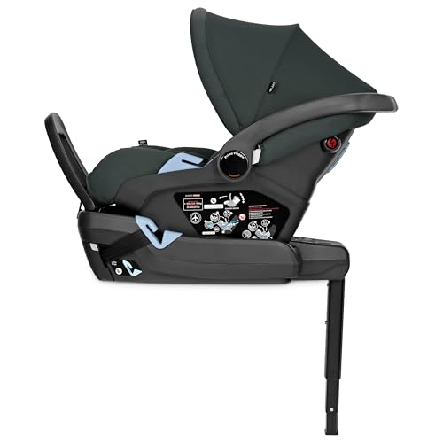 Image of PEG Primo Viaggio Lounge - Rear Facing Infant Car Seat - Metal | Reclining Rear Facing Infant Car Seat, Includes Base with Load Leg & Anti-Rebound Bar, for Babies 4 to 30 lbs, Made in Italy