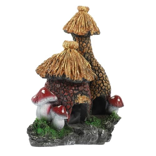 DECOMELODY 装飾的な水族館の洞窟 本物のような卓上水槽用の家 小型魚やシュ