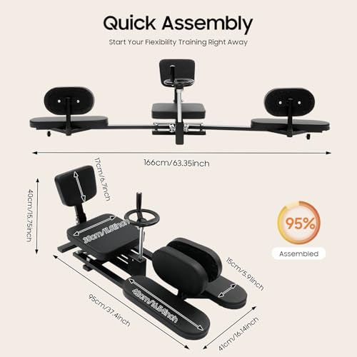 Bepritm Leg Stretcher Split Machine para Flexibilidad miniatura 3