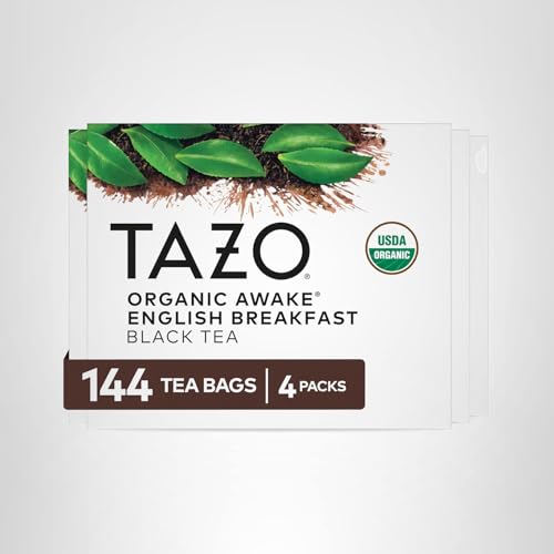 TAZO Organic Awake English Breakfast Black Tea (4-Pack, 144 Bags)