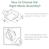 S97015157 Motor Replacement Compatible with Broan NuTone Bathroom Exhaust Fan with 8"× 8-1/4" Housing, Fit for DX90, DX110, 672SP, 676-D/2676F-A, 680-A, 684NT-A, 684-D/2684F-A Fans (110 CFM/ 4 Sones)