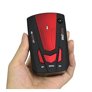 Hidden Apparaat Detector Anti Radar Auto Detector Laser Radar Detectie V7 Snelheid Voice Alert Waarschuwing 16 LED Display Drie kleuren om uit te kiezen Veelzijdige, hoge precisie (Color Name : Red)