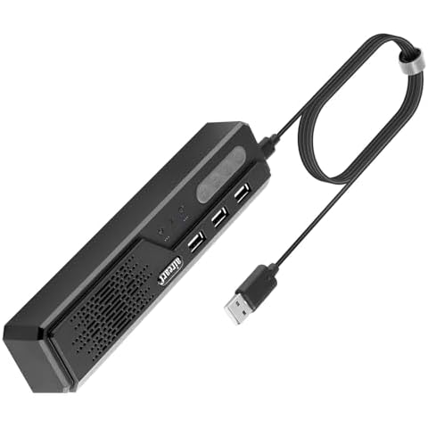 Cykvis 3 in 1 USB Computer Speaker with Microphone, PC Laptop Desktop Conference Speaker with Mic for Smart Home Office and Online Study，360 Degree Enhanced Voice Pickup, Noise Reduction Cover