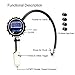 Pineeron Digital Tire Pressure Gauge,Flexible Rubber 0.5 Display Resolution with Hose and Quick Connect Plug for Truck Automobile and Motorcycle