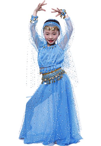 Disfraz De Danza Del Vientre Para Niños, Ropa De 3 Piezas, Sujetador