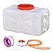 kowaku Portable Water Tank for Camping and Emergency Use Food Grade Storage Solution, White 60 catties