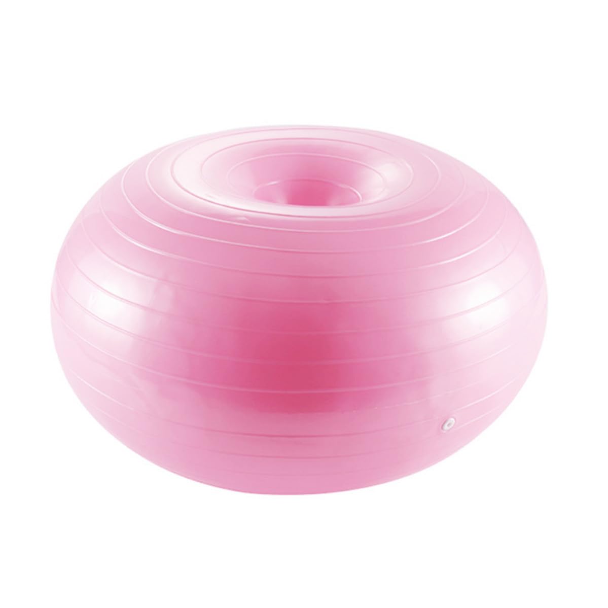 SHINEOFI Pelota de Yoga con Forma de Dona de PVC Antideslizante con Bomba de Aire para Pilates y Stretching en Casa, Alta Adherencia y Resistencia