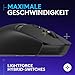 Logitech G309 LIGHTSPEED kabellose Gaming-Maus, leicht, LIGHTFORCE-Hybridschalter, HERO 25K-Sensor, über 300 Stunden Akkulaufzeit mit AA-Batterie, 6 programmierbare Tasten, PC und Mac - Schwarz