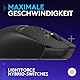 Logitech G309 LIGHTSPEED kabellose Gaming-Maus, leicht, LIGHTFORCE-Hybridschalter, HERO 25K-Sensor, über 300 Stunden Akkulaufzeit mit AA-Batterie, 6 programmierbare Tasten, PC und Mac - Schwarz