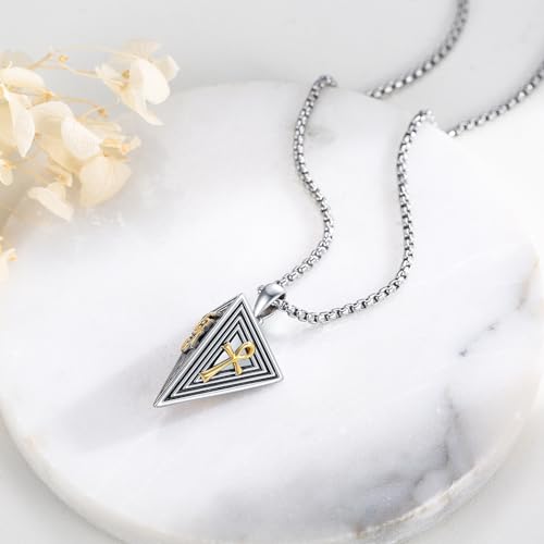 Eye of Horus Necklace 925 Sterling Silver Egyptian Pendant Jewelry Protection Gifts for Men Women2